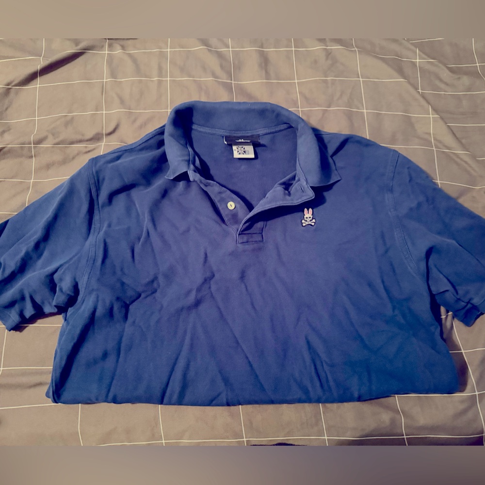 Navy blue Psycho Bunny polo EUC size 8 (M)